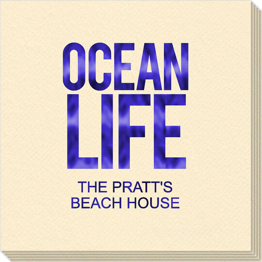 Ocean Life Linen Like Napkins